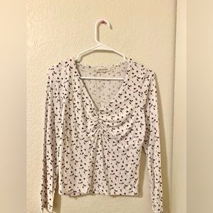 Maroon flowers long sleeve♥️